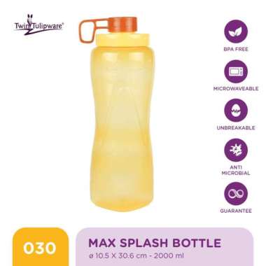 Botol Minum Twin Tulipware Max Splash Bottle QN
