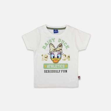 Tshirt/ Kaos Anak perempuan White/ Daisy Girls Rule S