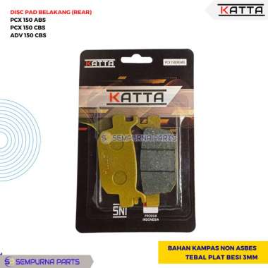 DISCPAD KAMPAS REM CAKRAM BELAKANG PCX 150 CBS ADV 150 CBS - KATTA