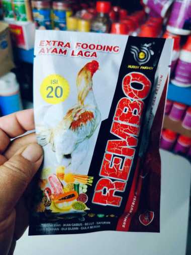 Extra Fooding Suplemen Pakan Tambahan Ayam Laga REMBO RP Rubby Pakhoy Pakchoy