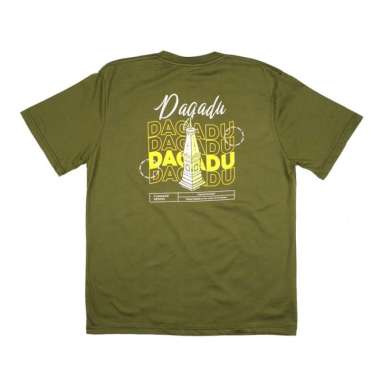 Kaos Dagadu Lengan Pendek Tugu Sentris - Olive Green - M M