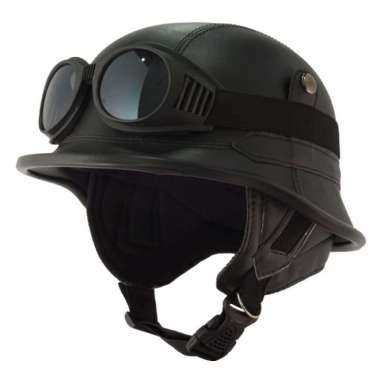 [READY] Helm Tentara Jerman Retro Klasik Synthetic Leather dengan Best Quality