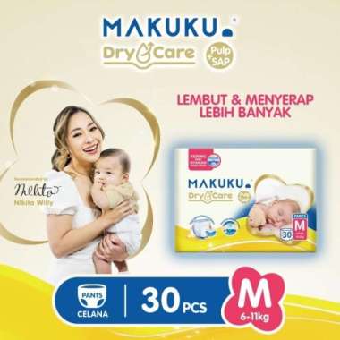 MAKUKU Diapers Dry Care | Popok Bayi M PANTS 30