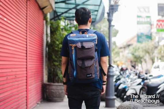 Ravre Originals - The Wizard Series Tas (backpack/laptop/ransel) - Hitam BEACHBOYS