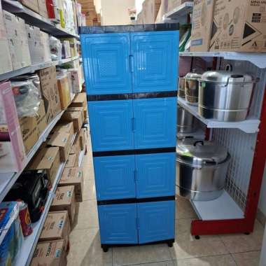 Lemari Pakaian plastik susun 4/Lemari bss susun 4 instan