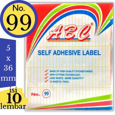 Sticker Labels ABC No.99 (Self Adhesive Label) / Label Undangan