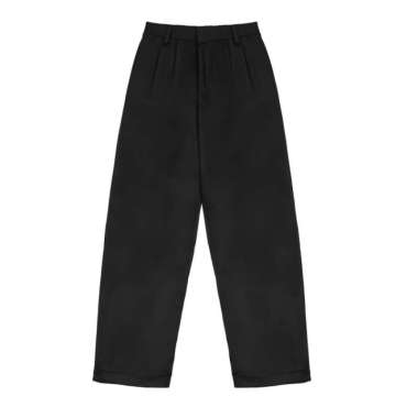 House of Smith Celana Wide Pleated - Wide Pleated Pants Black - M XL