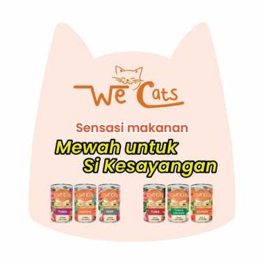 WECATS WET CAT FOOD PREMIUM MAKANAN KUCING BASAH 400 GRM LEZAT KTN SLMN