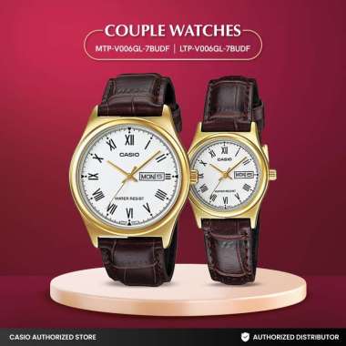 Jam Tangan Couple Casio MTP-V006GL-7BUDF x LTP-V006GL-7BUDF