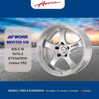 Velg Work Meister S1R 8/9,5-18 5x114,3 ET30A/30O Colour FS2