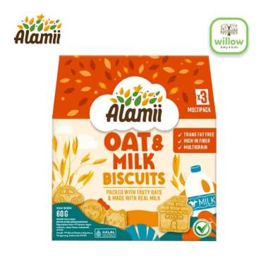 Camilan Bayi - Alamii Biscuit 60Gr Oat & Milk