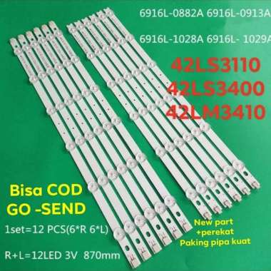 Lampu Led Bbl Backlight Tv Lg 42 42Ls3400 42Ls3110 42Lm3410 Multicolor