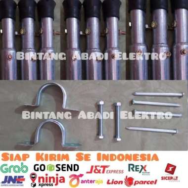 Promo Diskon Besar Tiang Antena Tv Galvanis 3 Meter Tahan Karat Anti Multicolor