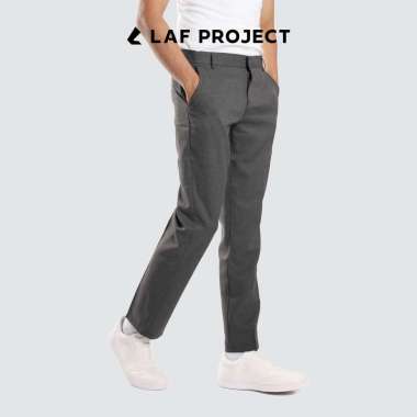 LAF Project - Ankle Pants Pria Slim Fit Celana Kantor Formal 36 Grey