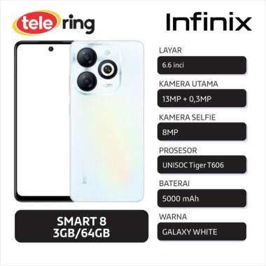 HP INFINIX X6525 SMART 8 3/64GB WHITE