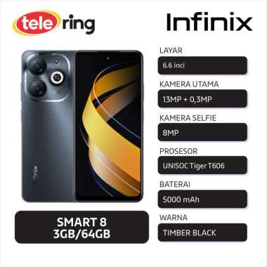 HP INFINIX X6525 SMART 8 3/64GB BLACK