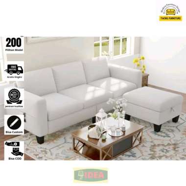 IDEA - Sofa L Putus Minimalis/Kursi Tamu Ruang Tv