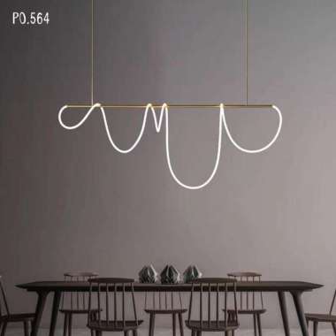 Dekorasi Lampu Meja Makan / Lampu Gantung / Rope Chandelier (PO564) D 1.1 Meter