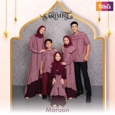Sarimbit Nibras Terbaru 2023 Estela Maroon - Teen L Teen L - XL