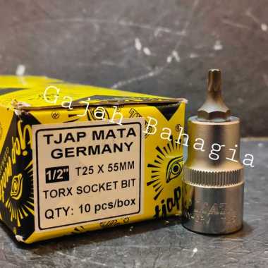 Mata sok bintang T25 Kunci sock bintang 1/2" T25 1/2 inch