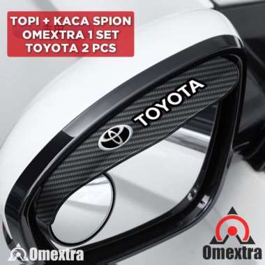Topi Spion + Kaca Blind Spot Mobil Kaca Spion Extension Mirror Omextra TOYOTA