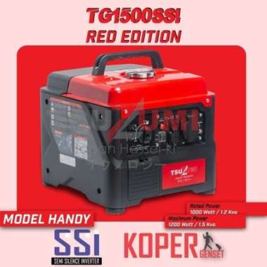 Tsuzumi Genset Inverter TG1500SSI RED Edition / Genset Semi Silent Inverter 1000watt
