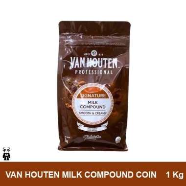 Van Houten Milk Compound Coin Button 1 Kg Coklat Susu Compound Bentuk Koin