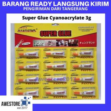 Super Glue Lem Korea Power Instant Handsome Cyanocrylate Leder Ship Handsome 3g