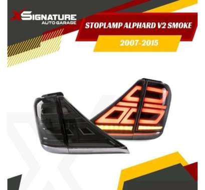 STOPLAMP TOYOTA ALPHARD ANH20 V2 SMOKE 2007 - 2015
