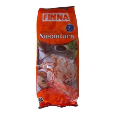 Kerupuk krupuk udang kecil mentah sidoarjo asli Finna Nusantara 380 Gram 380Gram