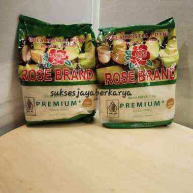 Gula Pasir Putih Premium Hijau/Kuning Rosebrand kemasan 1Kg Surabaya Kuning