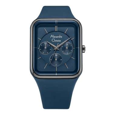 Jam Tangan Wanita Alexandre Christie Passion AC 2744 BF RIGBU Ladies Blue Dial Blue Rubber Strap