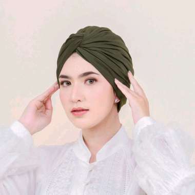 PUSSAT Gyana Turban Jersey Premium Wanita Muslim Dewasa Turban Silang Turban Instan Kekinian Turban 