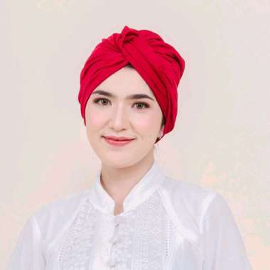 PUSSAT Gyana Turban Jersey Premium Wanita Muslim Dewasa Turban Silang Turban Instan Kekinian Turban 