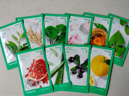 Masker wajah mask sheet Innisfree BPOM Teh