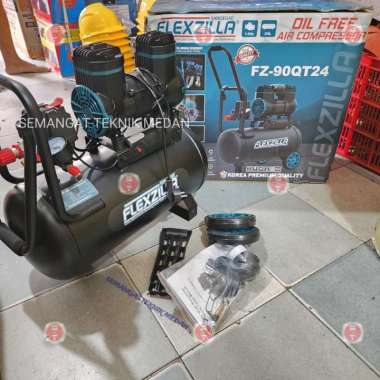 FZ-90QT24 KOMPRESOR ANGIN OILLESS SILENT 1,2HP 24L FLEXZILLA SHINSEGAE