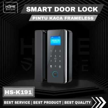 Smart Glass Door Lock / Smart Door Lock Pintu Kaca Frameless