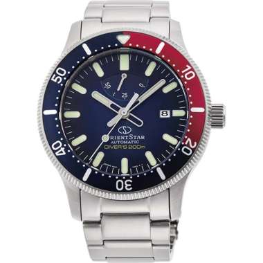 Orient Star RE-AU0306L00B Automatic Blue Dial Pepsi Bezel Original & Garansi