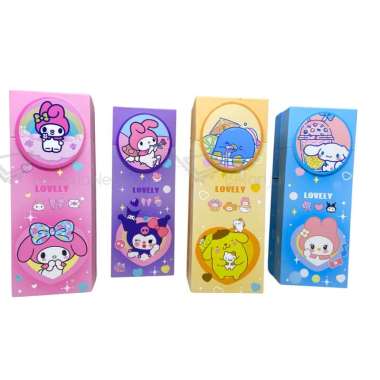 Kotak Pensil Karton Rak Berdiri Tingkat | Pencil Case Box Unik Lucu Pompompurin