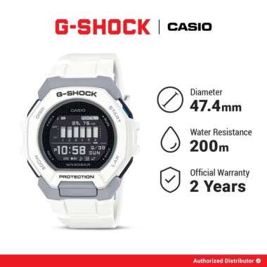 G-Shock Jam Tangan Pria GBD-300-7DR Digital White Gshock Original
