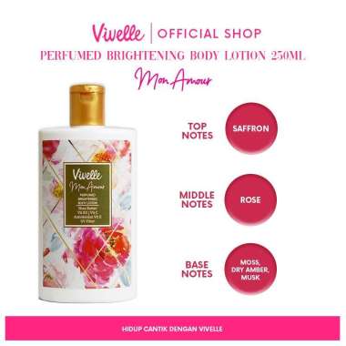 Vivelle Parfumed Brightening Body Lotion 250 ml - Handbody Membantu Melembabkan dan Mencerahkan Kuli