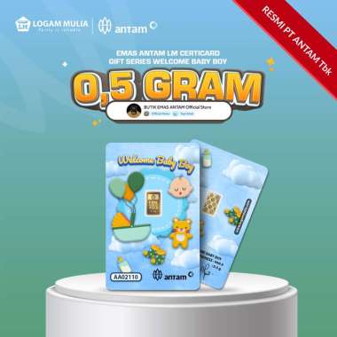 Antam Logam Mulia Gift Series Welcome Baby Boy - 0.5 gr