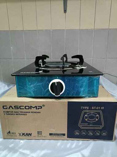 Gascomp Kompor Gas Tekanan Rendah 1 Tungku Infrared ST-01 IR ST01 IR 1 Tungku Bara