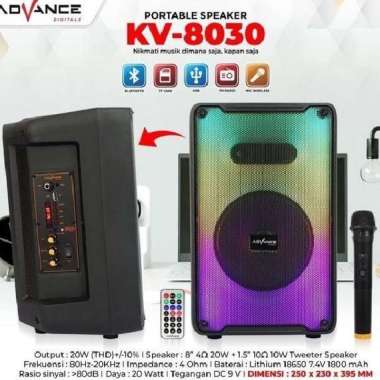 Speaker Advance KV-8030 Bluetooth Free 1 Mic Wireless