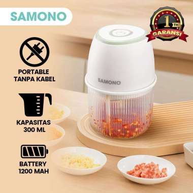 SAMONO Mini Chopper Blender Portable Gilingan Mini Bumbu Daging Garansi 1 Tahun SW-L5