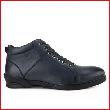 ANDREW SEPATU BOOT PRIA ORIGINAL BOOTS CASUAL FORMAL KULIT ASLI ORI BIRU NAVY BLUE ANM85