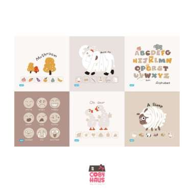 Cobyhaus XPE Puzzle Mat - Playmat Karpet Anak Tebal 1,5CM MUSHROOM