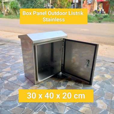 Box Panel Outdoor Stainless buat listrik ukuran 30 x 40 x 20 cm