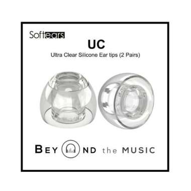 Softears UC Ultra Clear Premium Silicone Eartips Size M