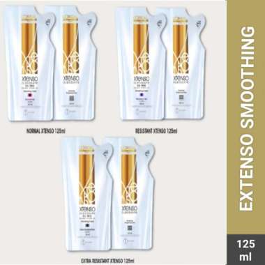 xtenso loreal smoothing natural h pelurus rambut 125ml